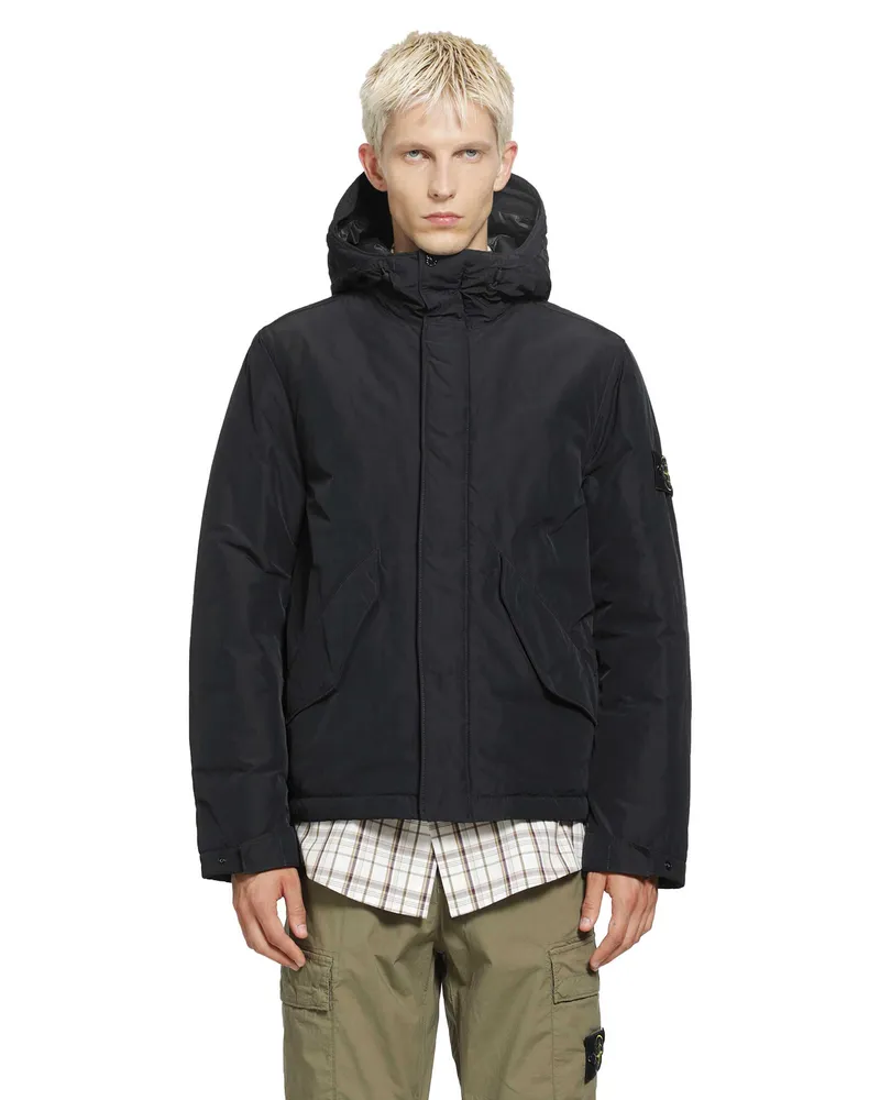 Stone Island Short Parka Black