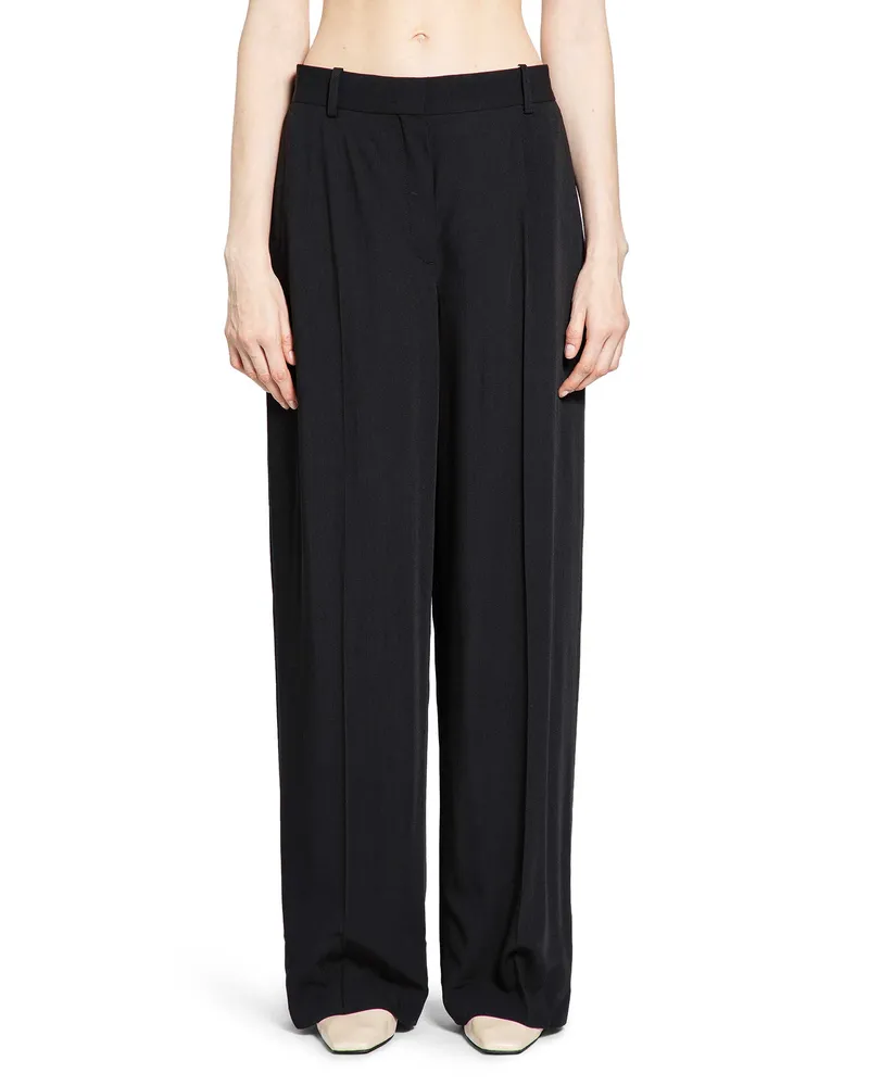 Totême Wide Fluid Trousers Black