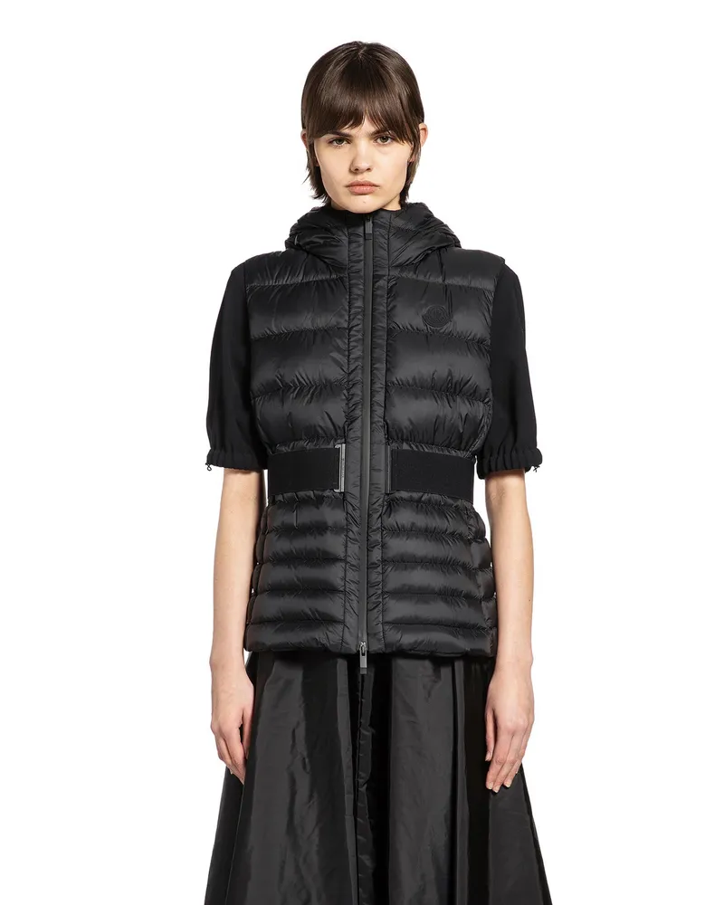Moncler Melia Hooded Down Gilet Black