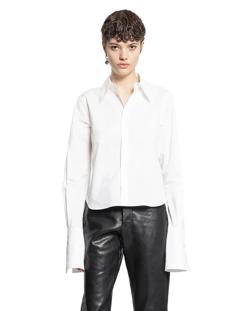 Ann Demeulemeester Kareena Fitted Shirt White