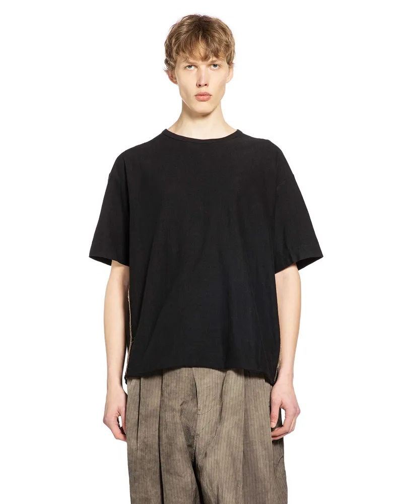Ziggy Chen Raw Edge T-Shirt Black