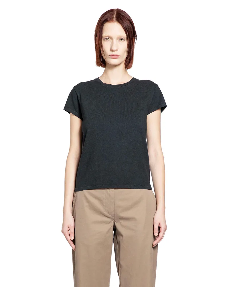The Row Tori T-Shirt in Cotton Black