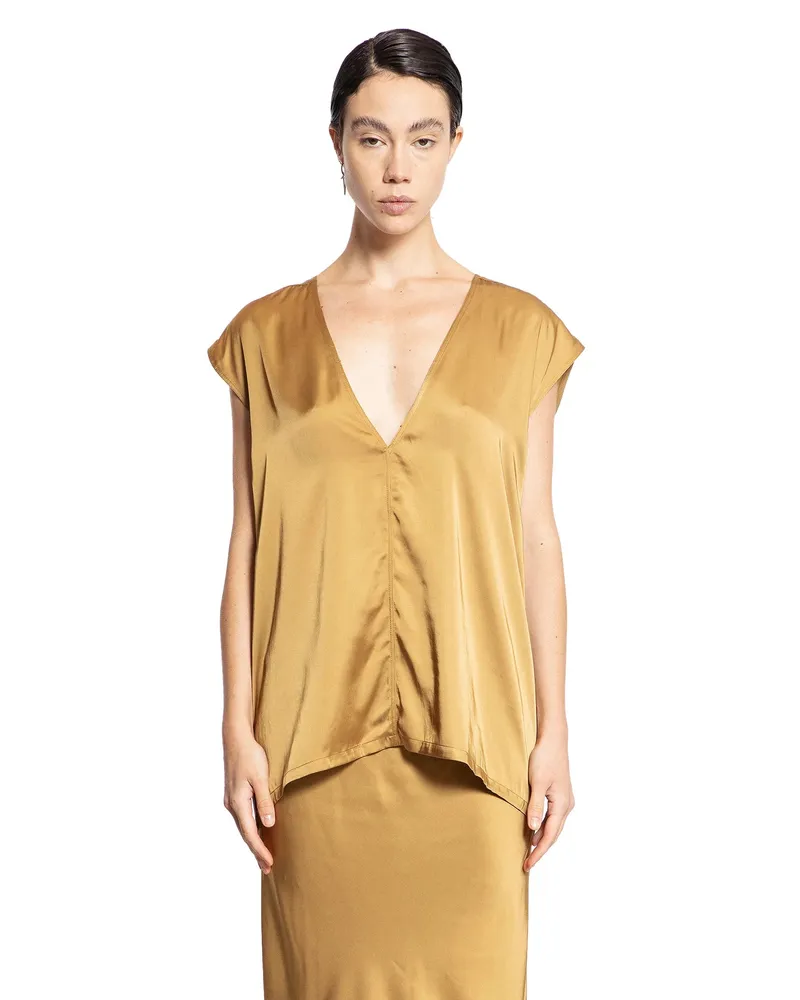 Rick Owens Porterville Dylan top Yellow