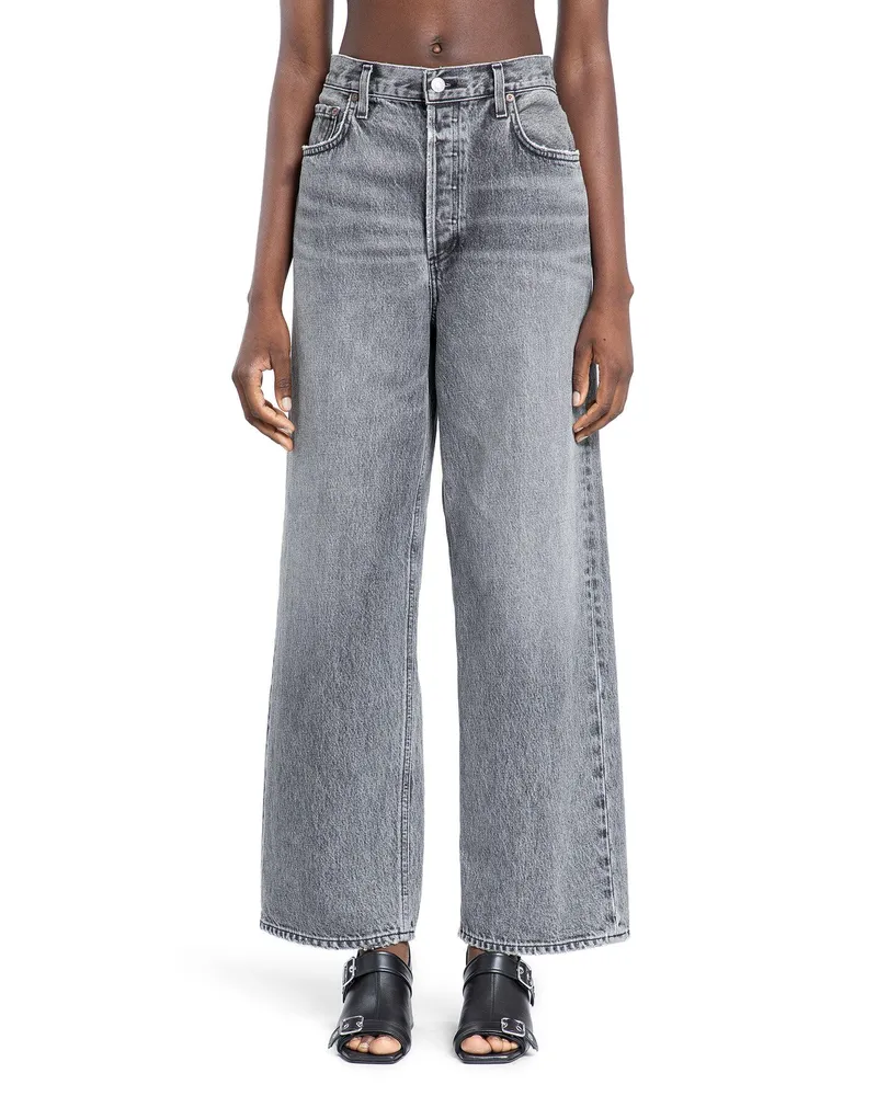 AGOLDE Jeans larghi a vita bassa Grey