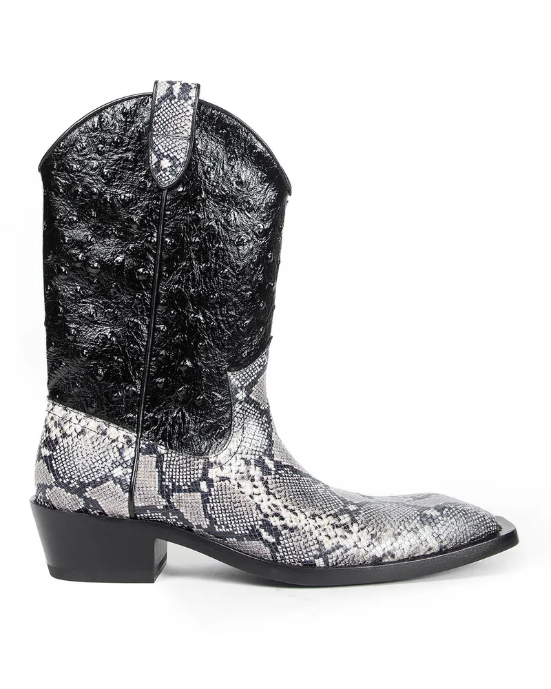 Martine Rose Cowboy Boots Multicolor