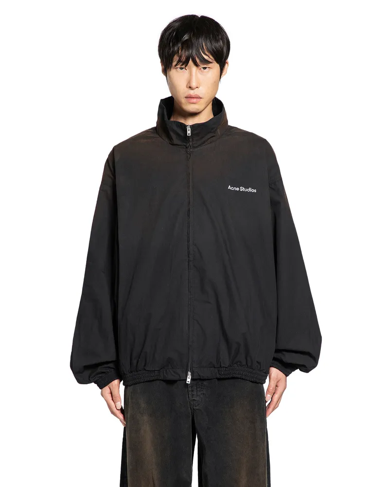 Acne Studios Logo Zipper Jacket Black