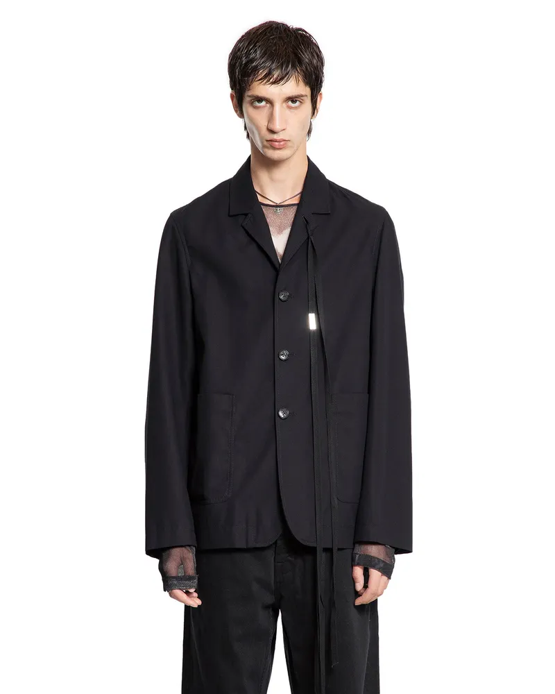 Ann Demeulemeester Cedric Light Deconstructed Blazer Black