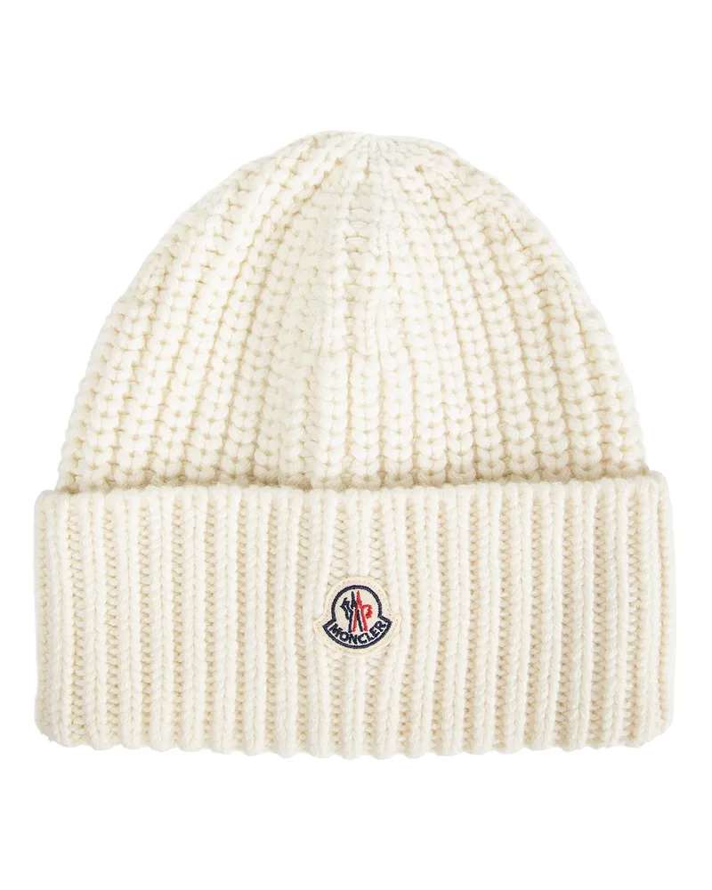 Moncler Wool Beanie Off-white