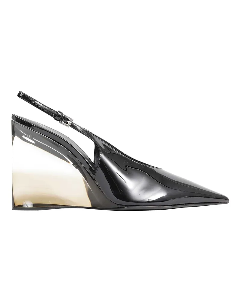 Alaïa Invisible Wedge Slingbacks Black