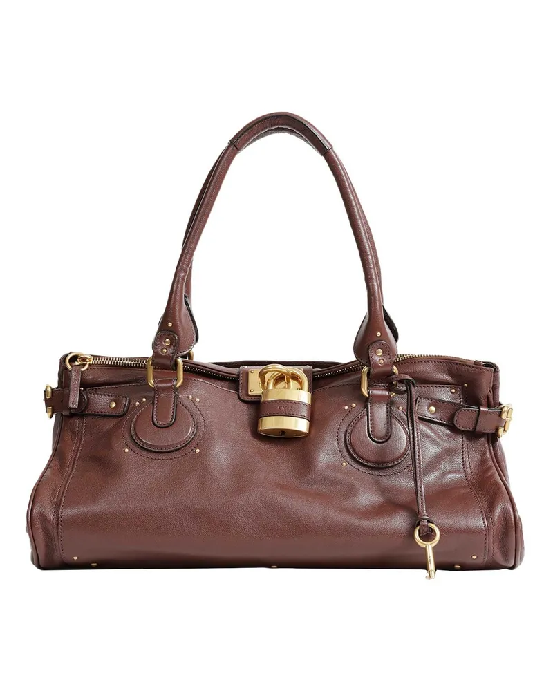 Chloé XL Paddington Weekender Bag Brown