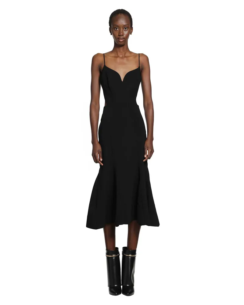 Givenchy Openback Knit Dress Black