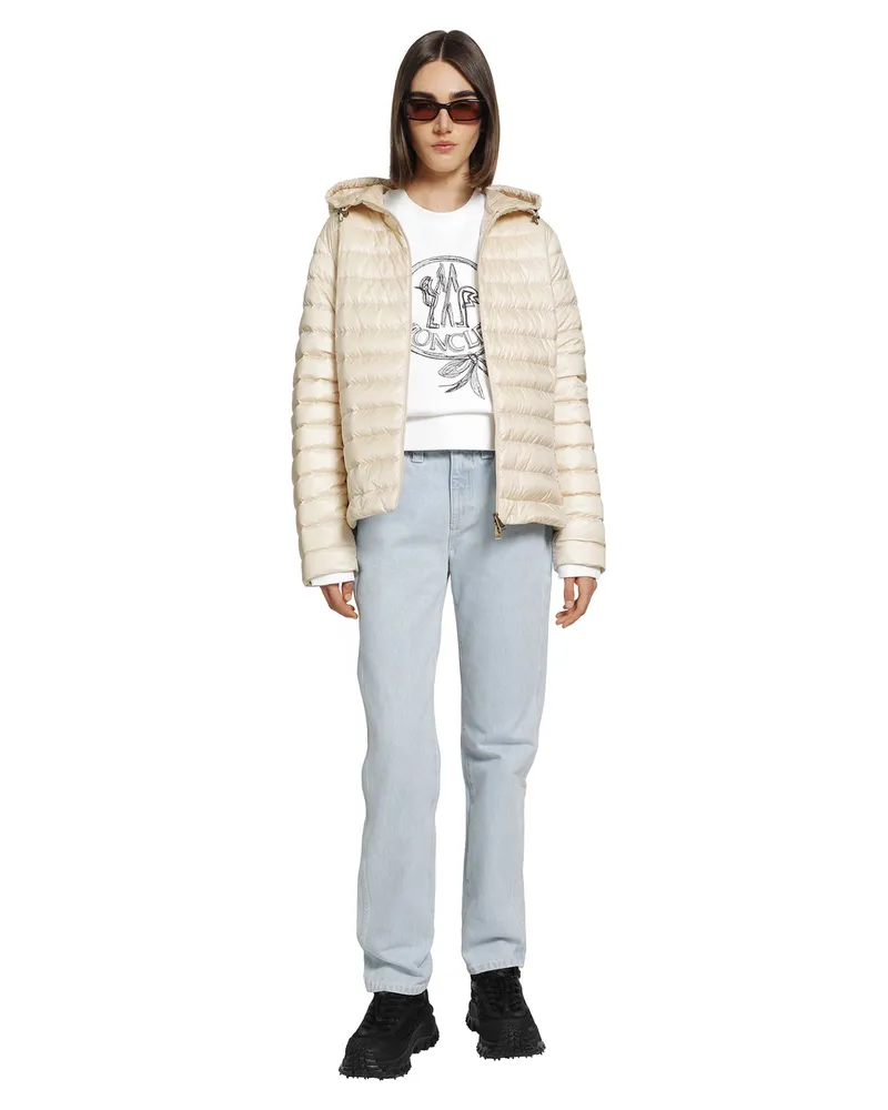 Moncler Igelhood Short Down Jacket Beige
