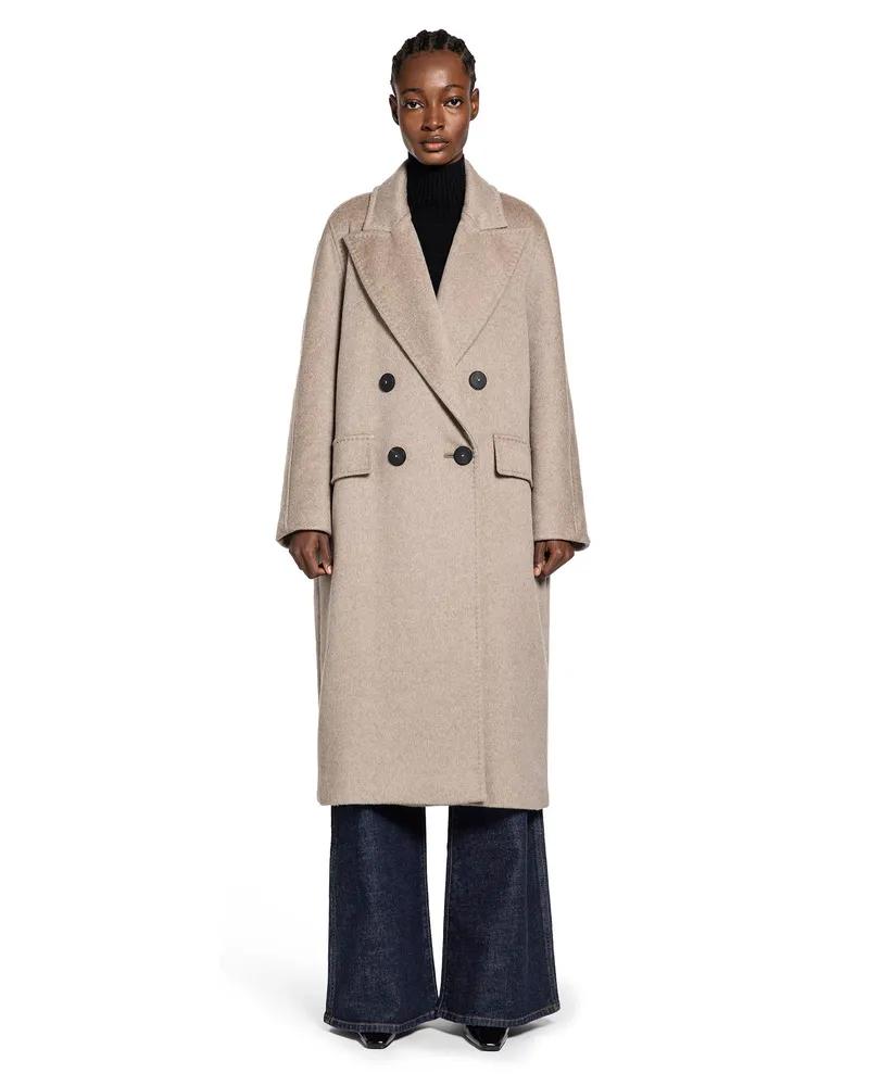 Max Mara WOMAN BEIGE COATS Beige