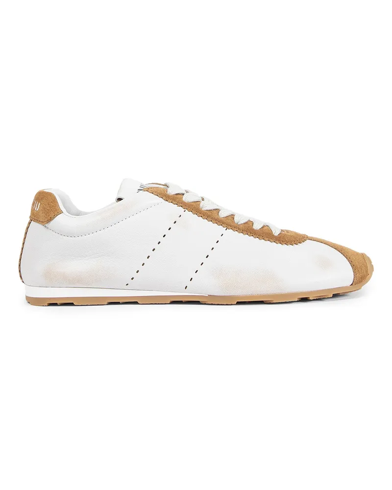 Miu Miu WOMAN OFF-WHITE SNEAKERS Off-white