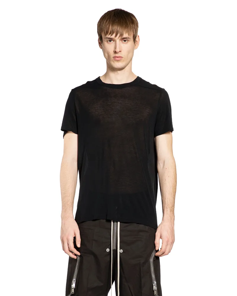 Rick Owens Short Level T-Shirt Black