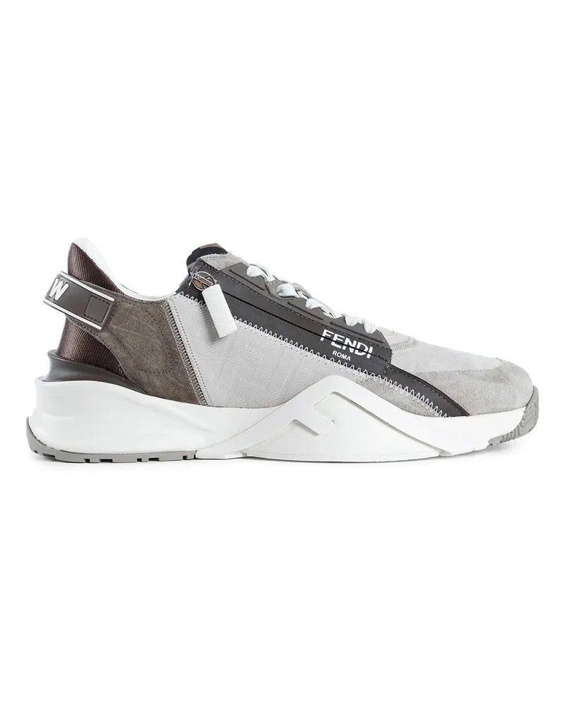Fendi Flow nubuck leather sneakers Multicolor