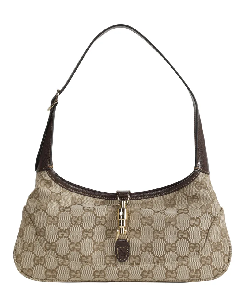 Gucci Jackie Slim Small Shoulder Bag Beige