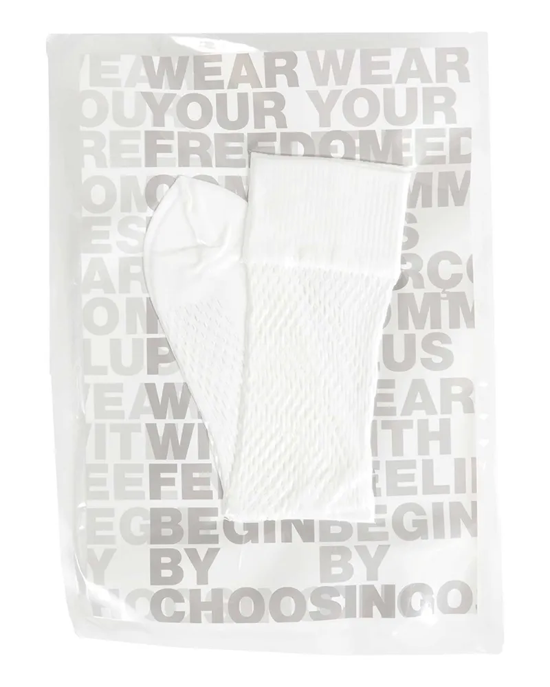 Comme des Garçons Mesh Socks White
