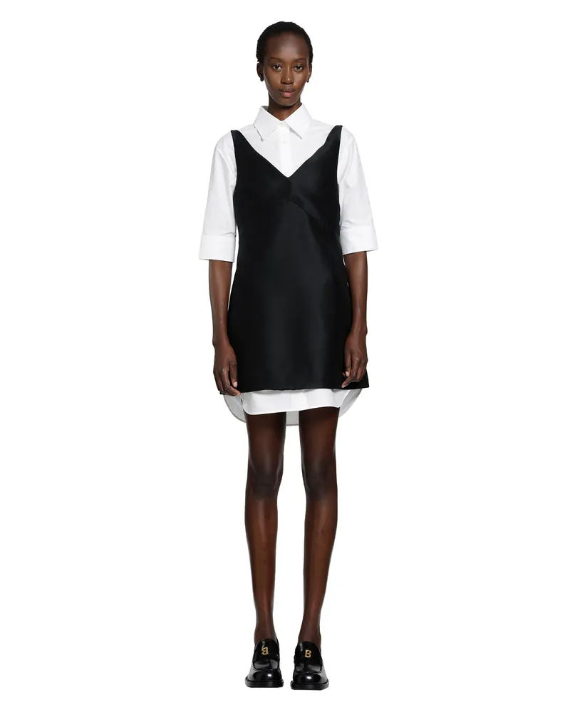 Balenciaga Hybrid Shirt Dress Black&white