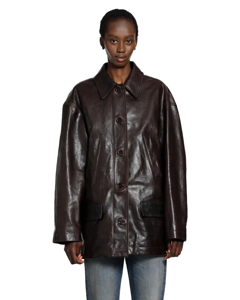 Balenciaga Oversized Carcoat Brown