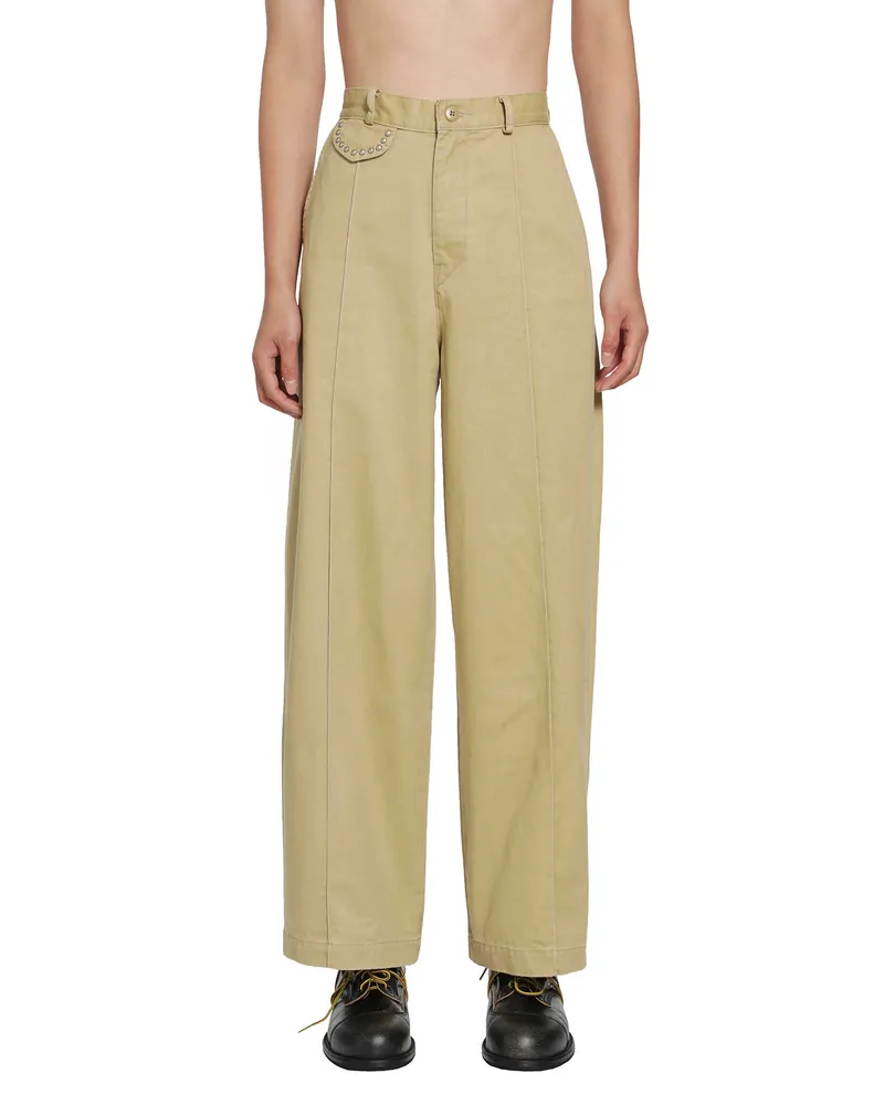 KAPITAL Chino BOGGIE DAY Baggy Pants Beige