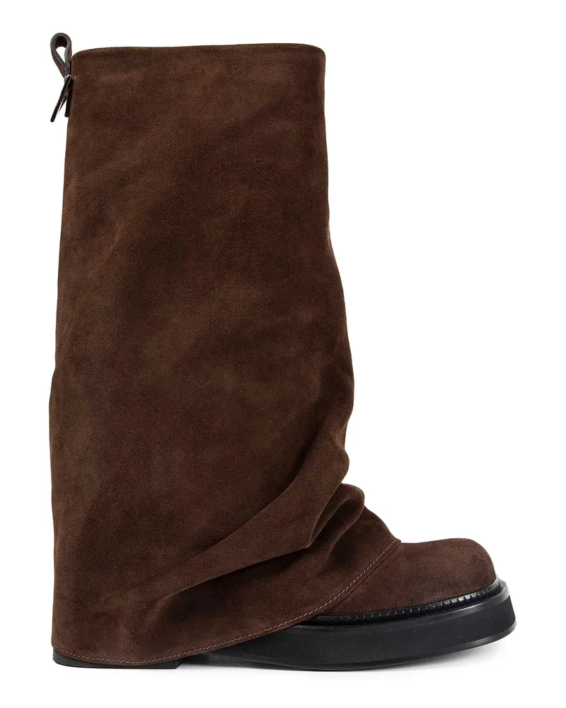 ATTICO Robin Combat Boots Brown