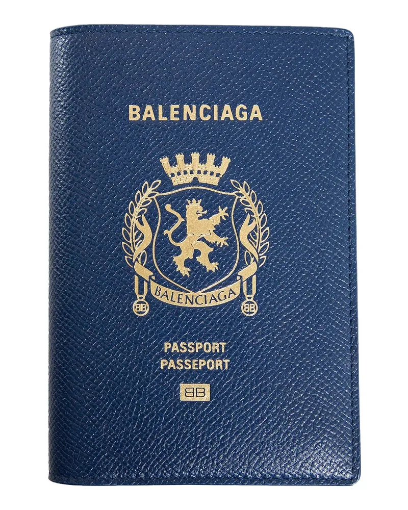 Balenciaga Passport Holder Blue