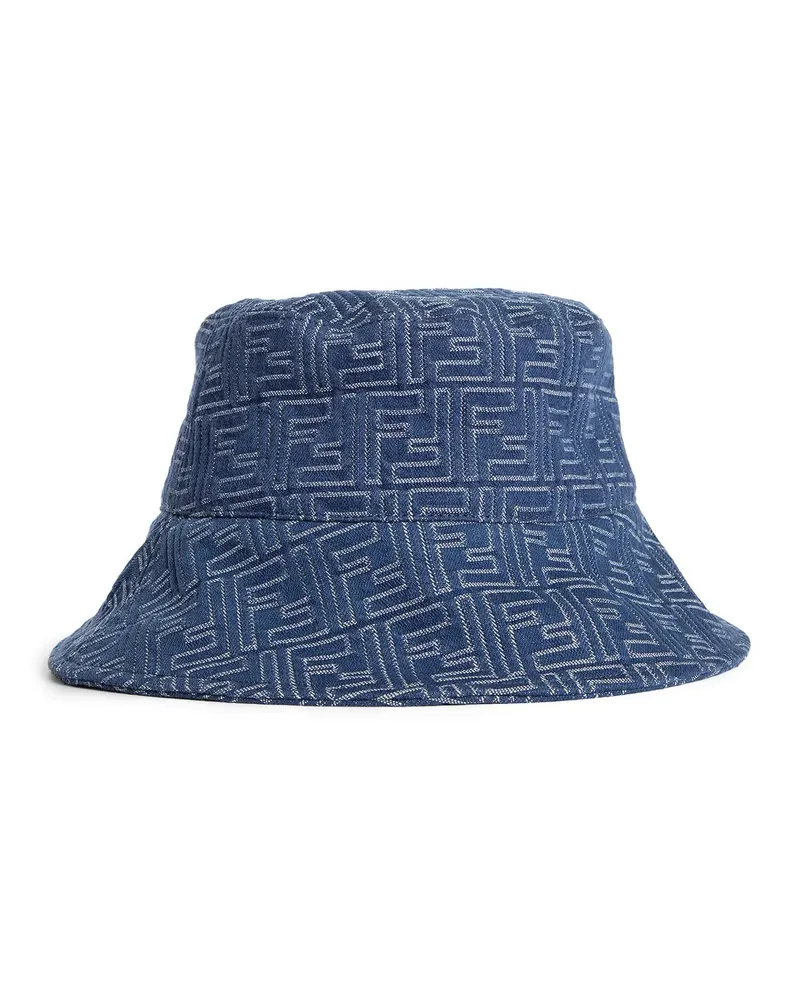 Fendi FF Denim Bucket Hat Blue