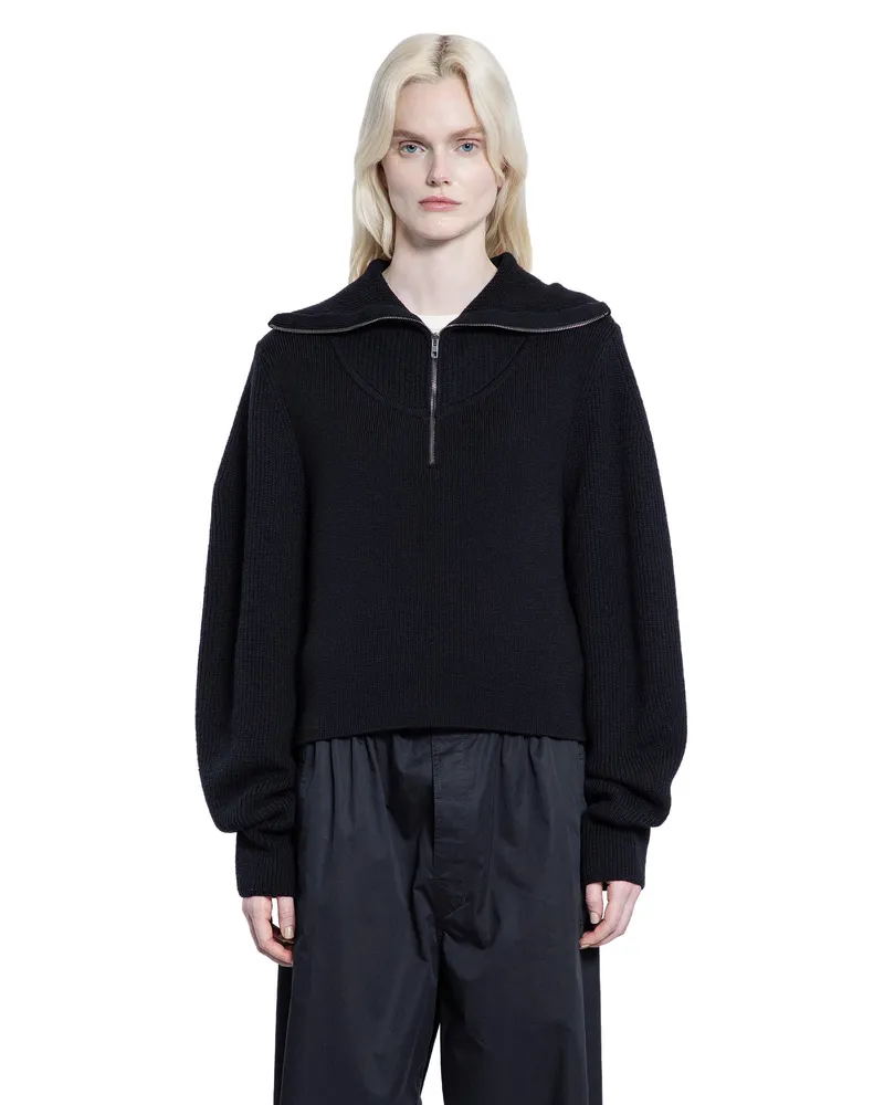 Christophe Lemaire Zipped Sweater Black