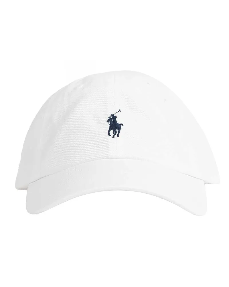 Ralph Lauren Pony Twill Sports Cap White