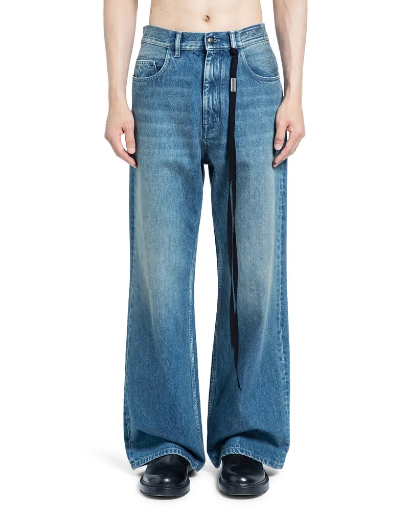 Ann Demeulemeester Modest 5 Pocket Flared Jeans Blue