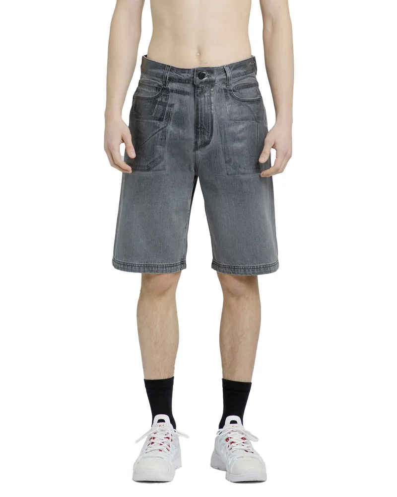 44 LABEL GROUP Cotton shorts Grey