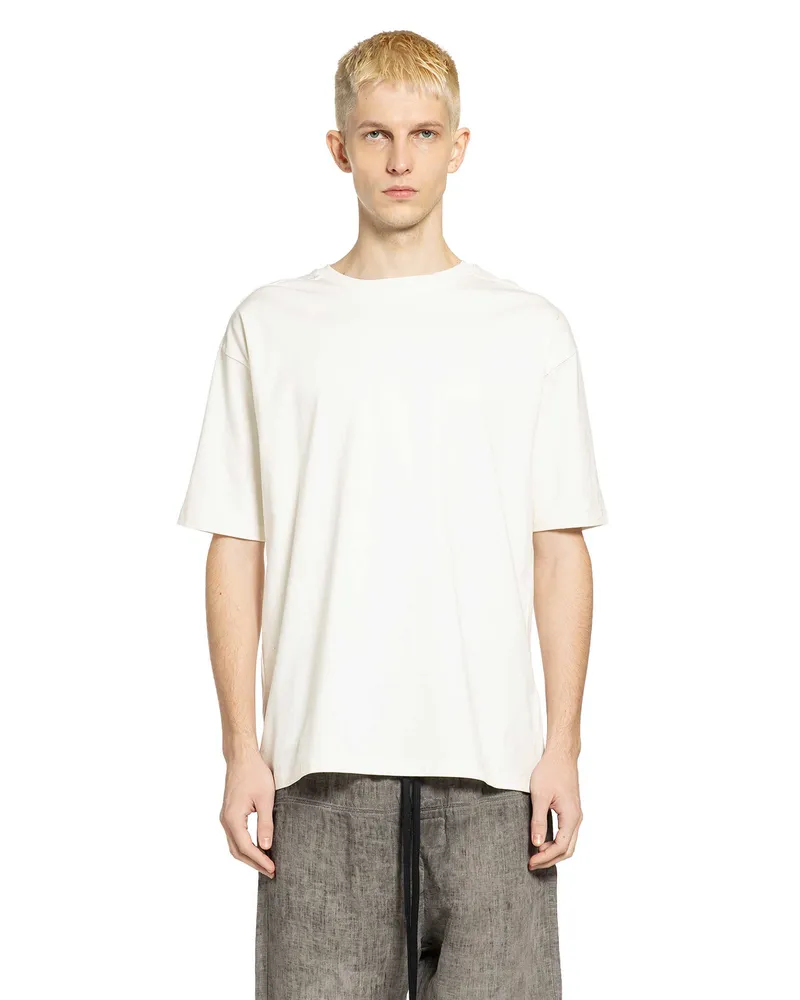 THOM KROM Printed Cotton Jersey T-Shirt Off-white