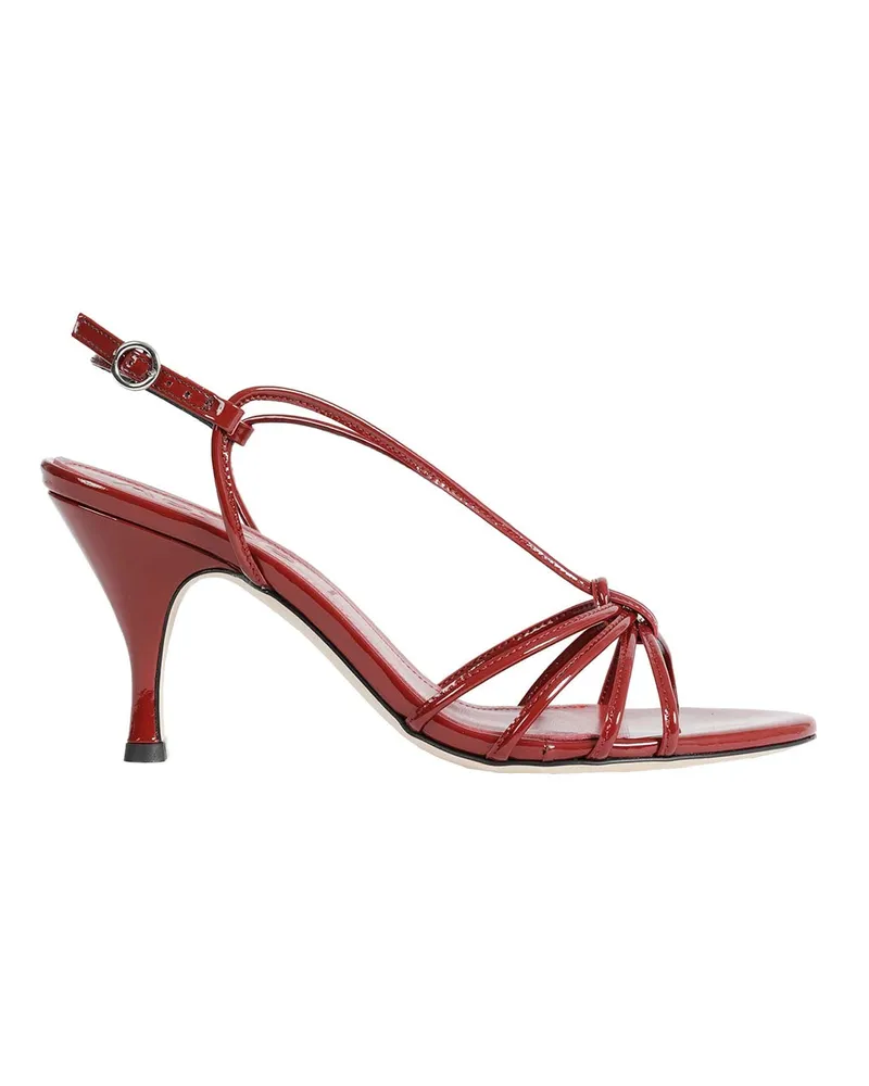 aeyde Solange Patent Leather Sandals Red
