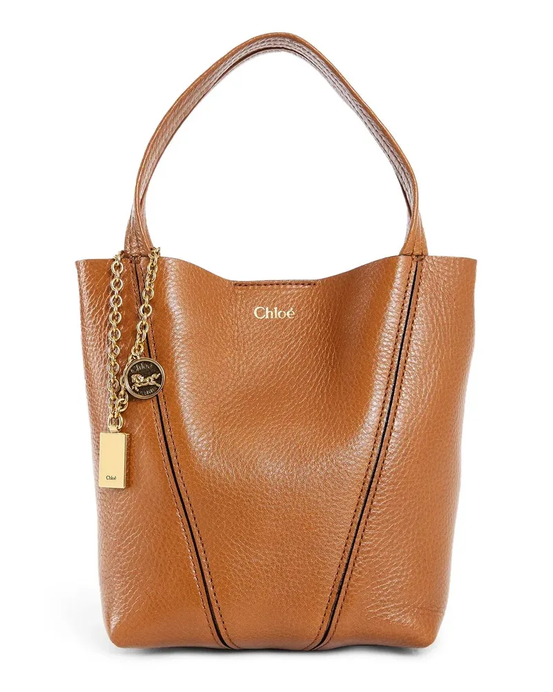 Chloé Small  Spin tote bag Brown