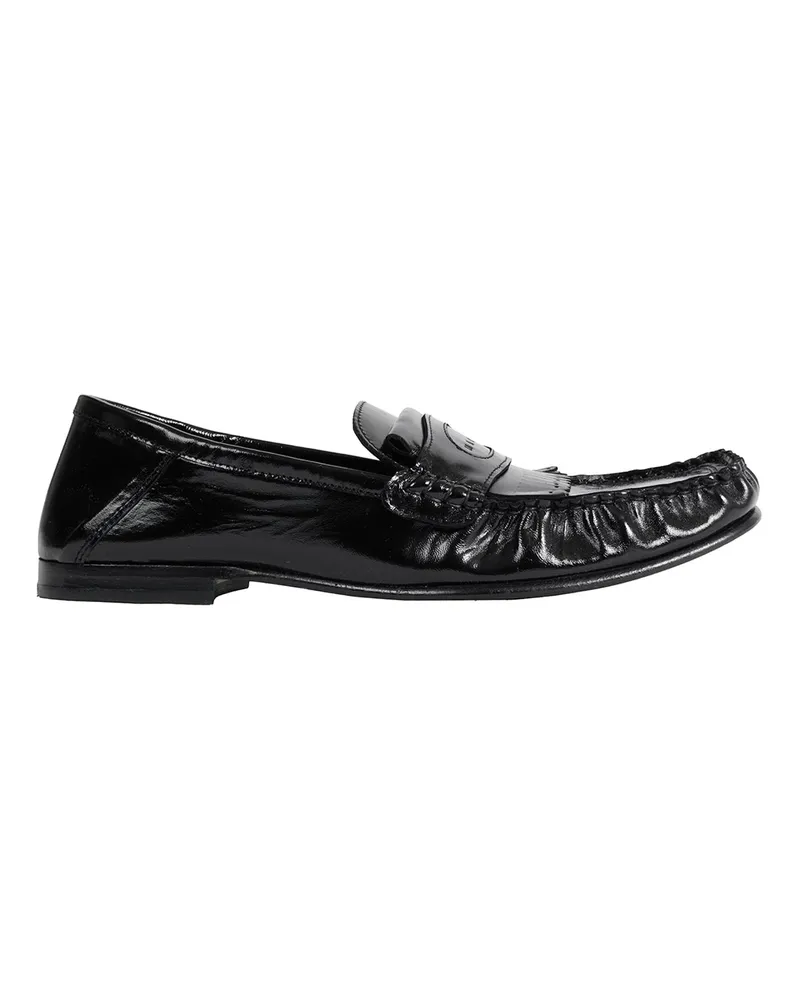 Marni Leather Tassel Loafers Black