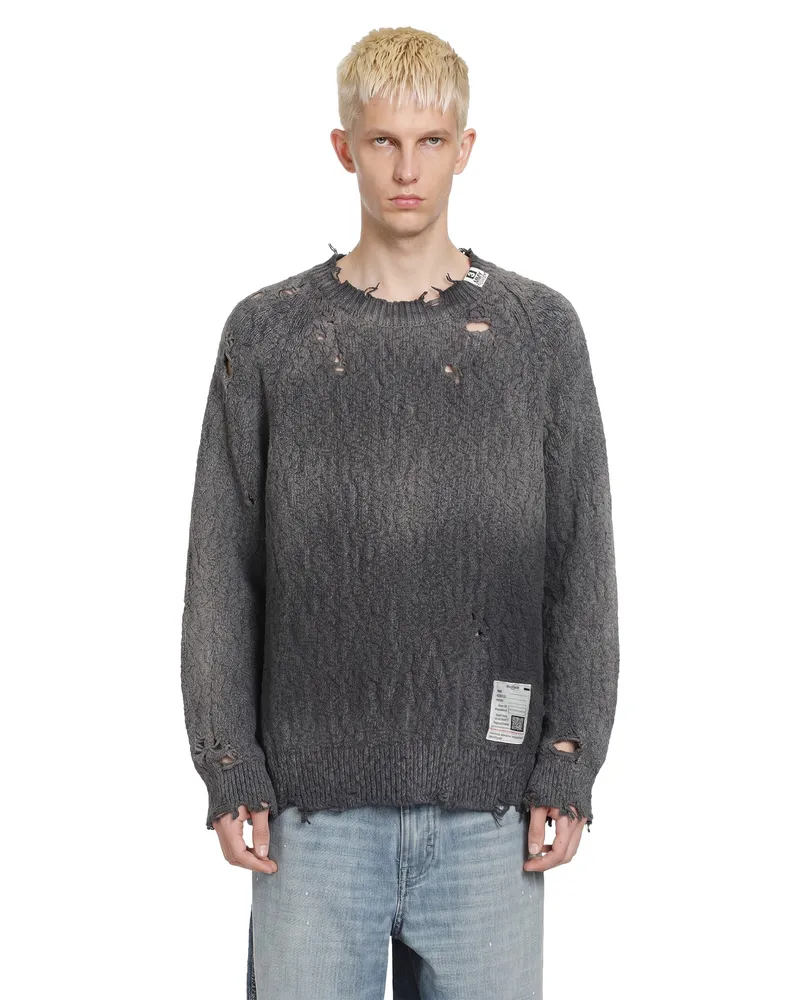 MIHARAYASUHIRO Sun Faded Like Sweater Black