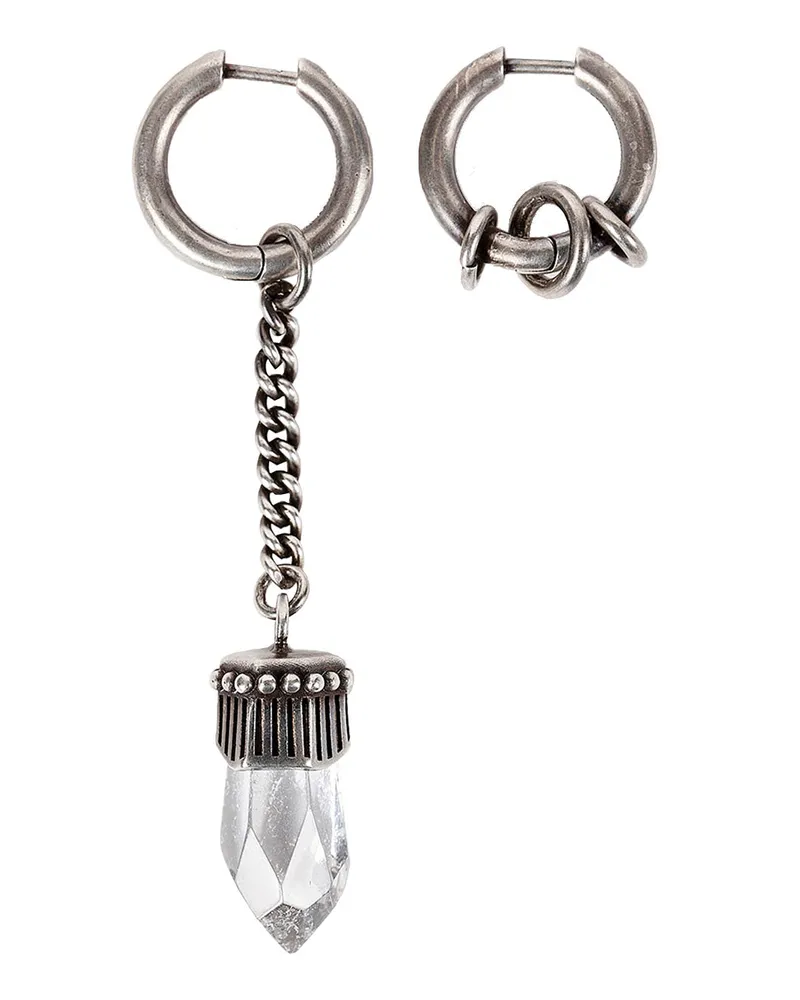 Ann Demeulemeester Vira Earrings With Quartz Silver