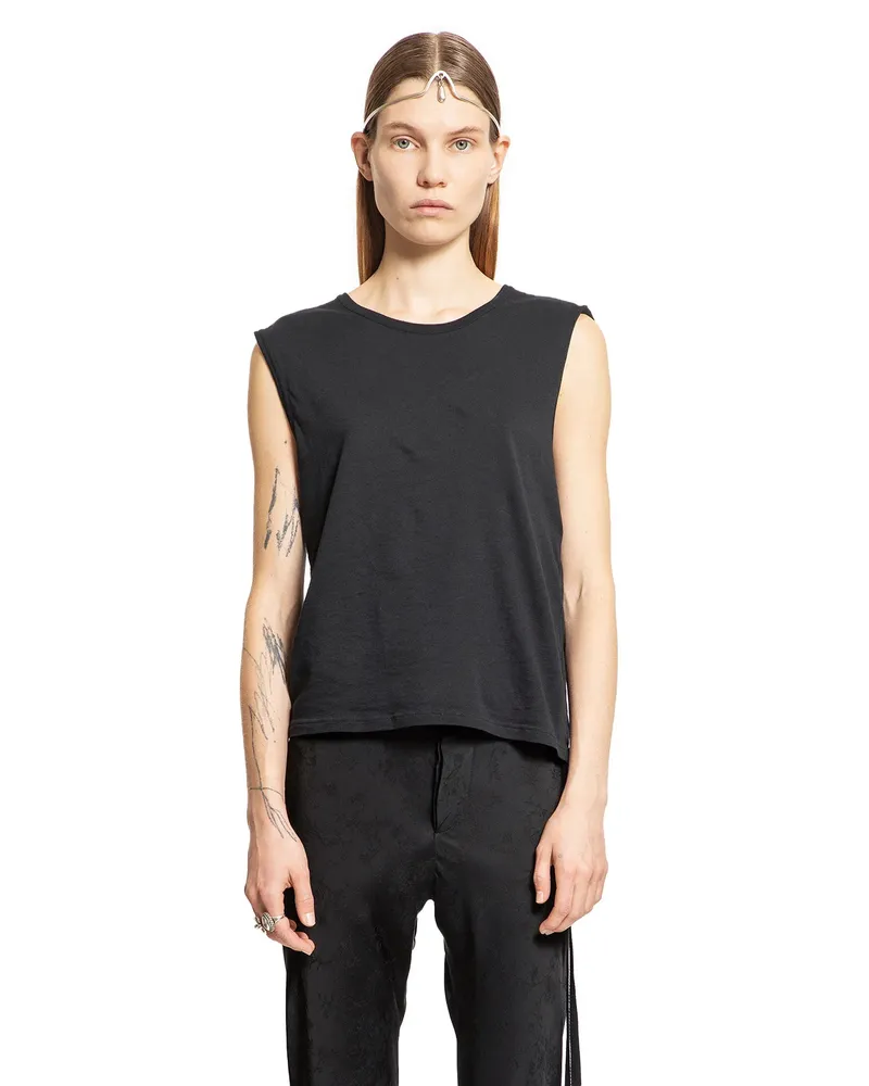 Ann Demeulemeester Biba ''Eternal Roese'' Sleeveless Top Black