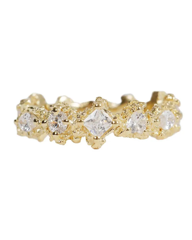 Veneda Carter Thin Multi Cut Ring Gold