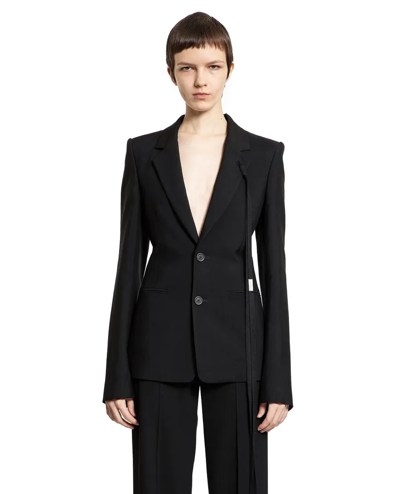 Ann Demeulemeester Blazer su misura Kia Black