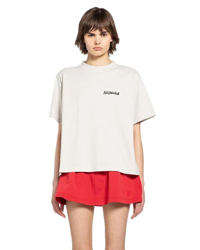 Balenciaga Masking Tape T-Shirt Medium fit Off-white