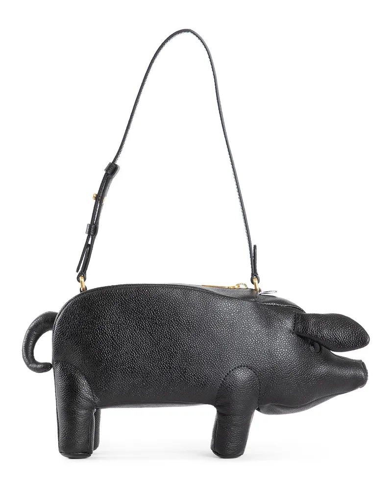 Thom Browne Pig Baquette Bag Black