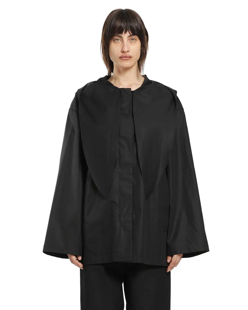 Totême Technical Scarf Jacket Black