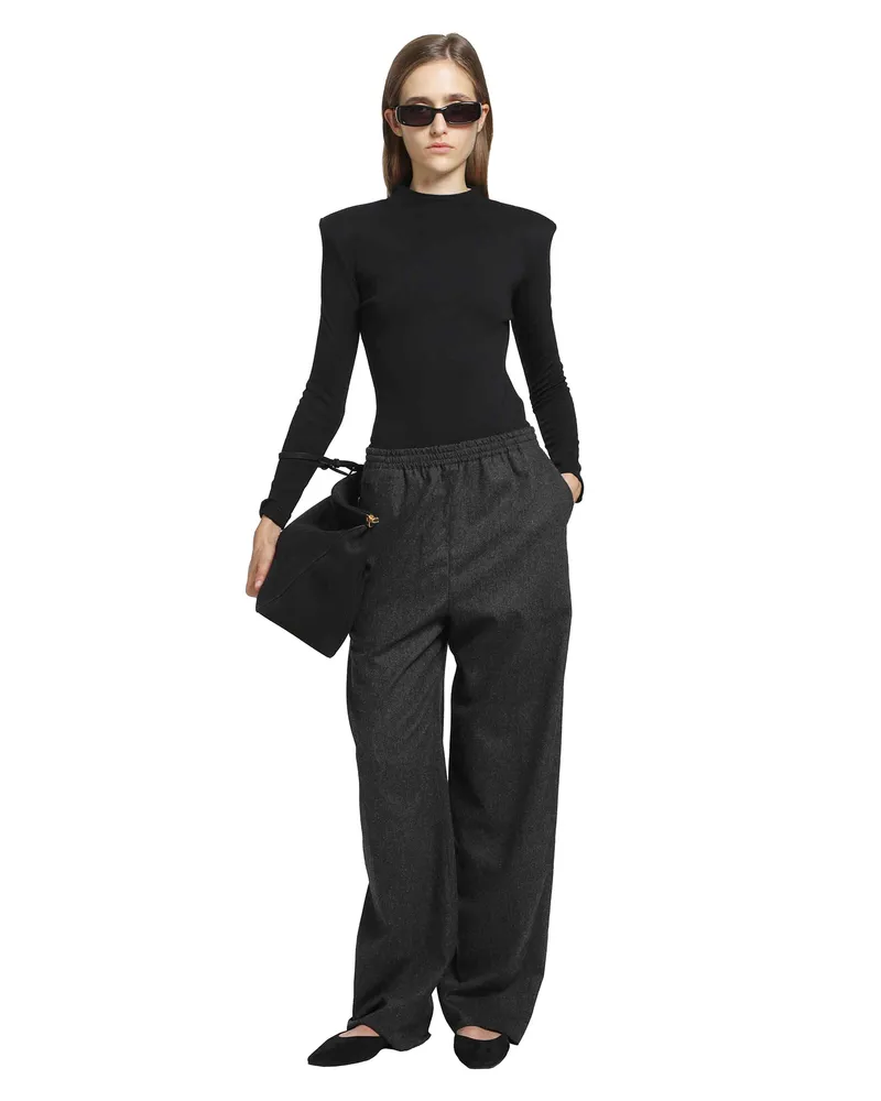 Jil Sander Wool Bodysuit Black