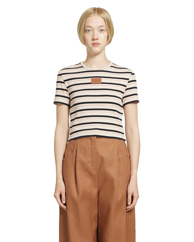 Fendi Striped T-shirt Multicolor