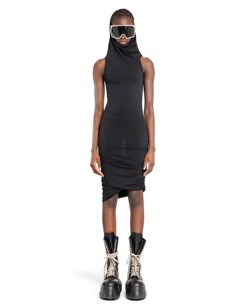 Rick Owens Lilies Mini abito Lola Black
