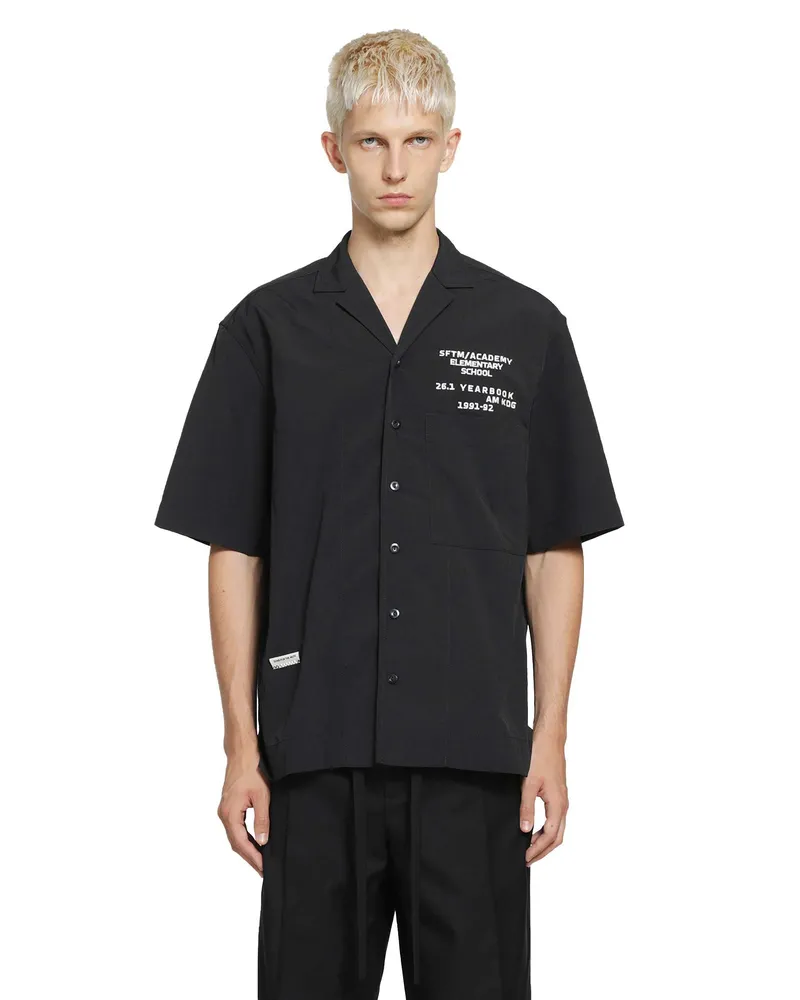 Song For The Mute SFTM ACADEMY Short Sleeve Shirt Black