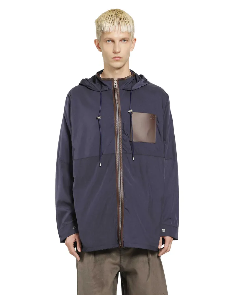 Loewe Hooded Jacket Blue
