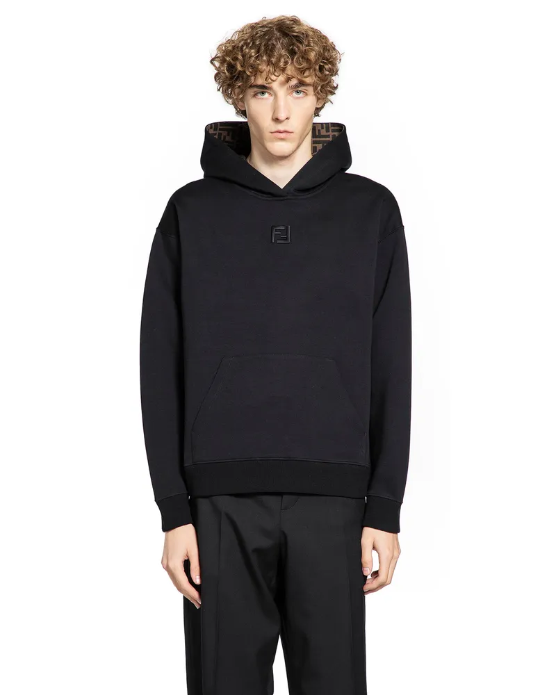 Fendi MAN BLACK SWEATSHIRTS Black
